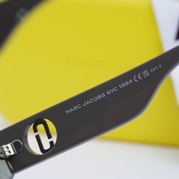 Marc Jacobs MARC 697/S 06CR 9O Cat Eye Sunglasses - Sage\Dark Grey Gradient - Picture 7 of 9